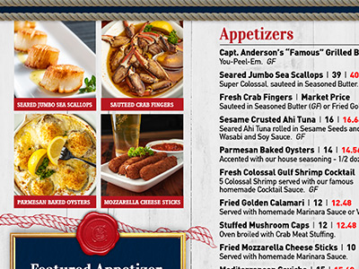 Dinner Menu